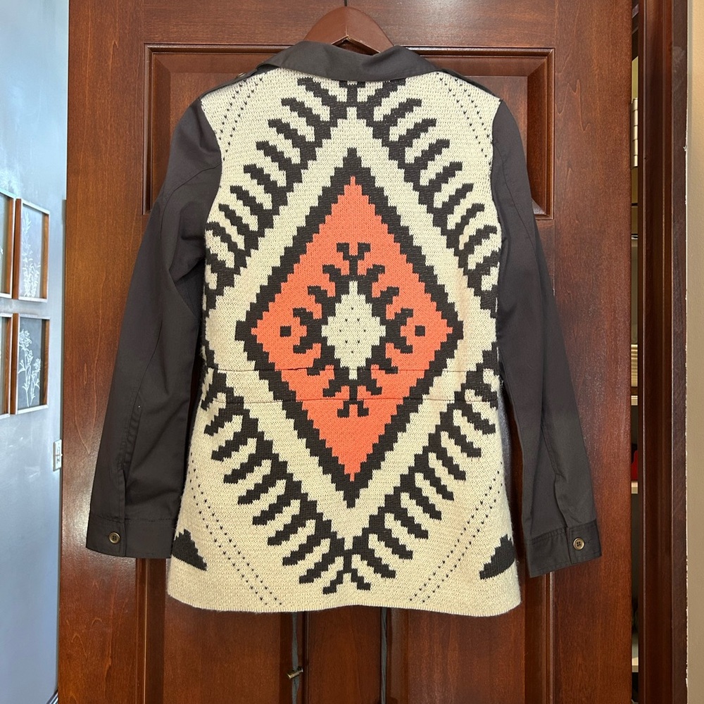 Davi & Dani Southwestern Aztec Knit Cardigan Jacket Small